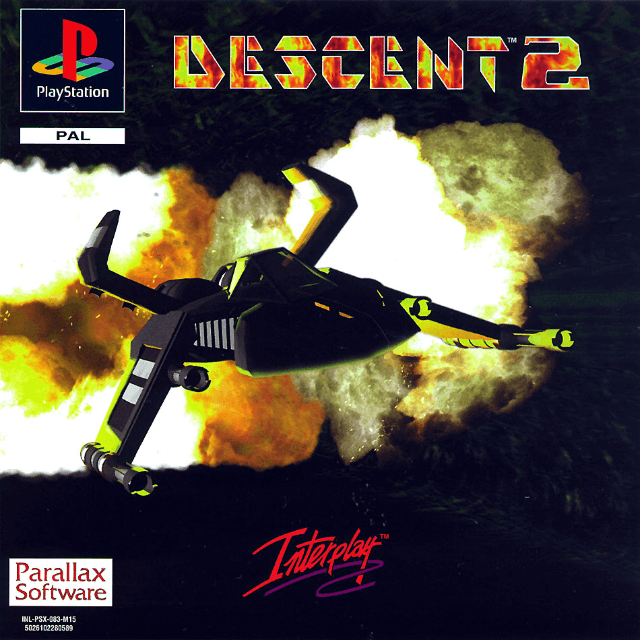 Descent 2 box art for Playstation